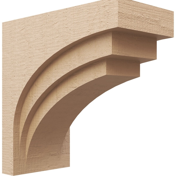 Ekena Millwork 10"W x 20"D x 20"H Classic Rockford Rough Cedar Woodgrain TimberThane Corbel, Primed Tan CORUR10X20X20ROCRCPR - main